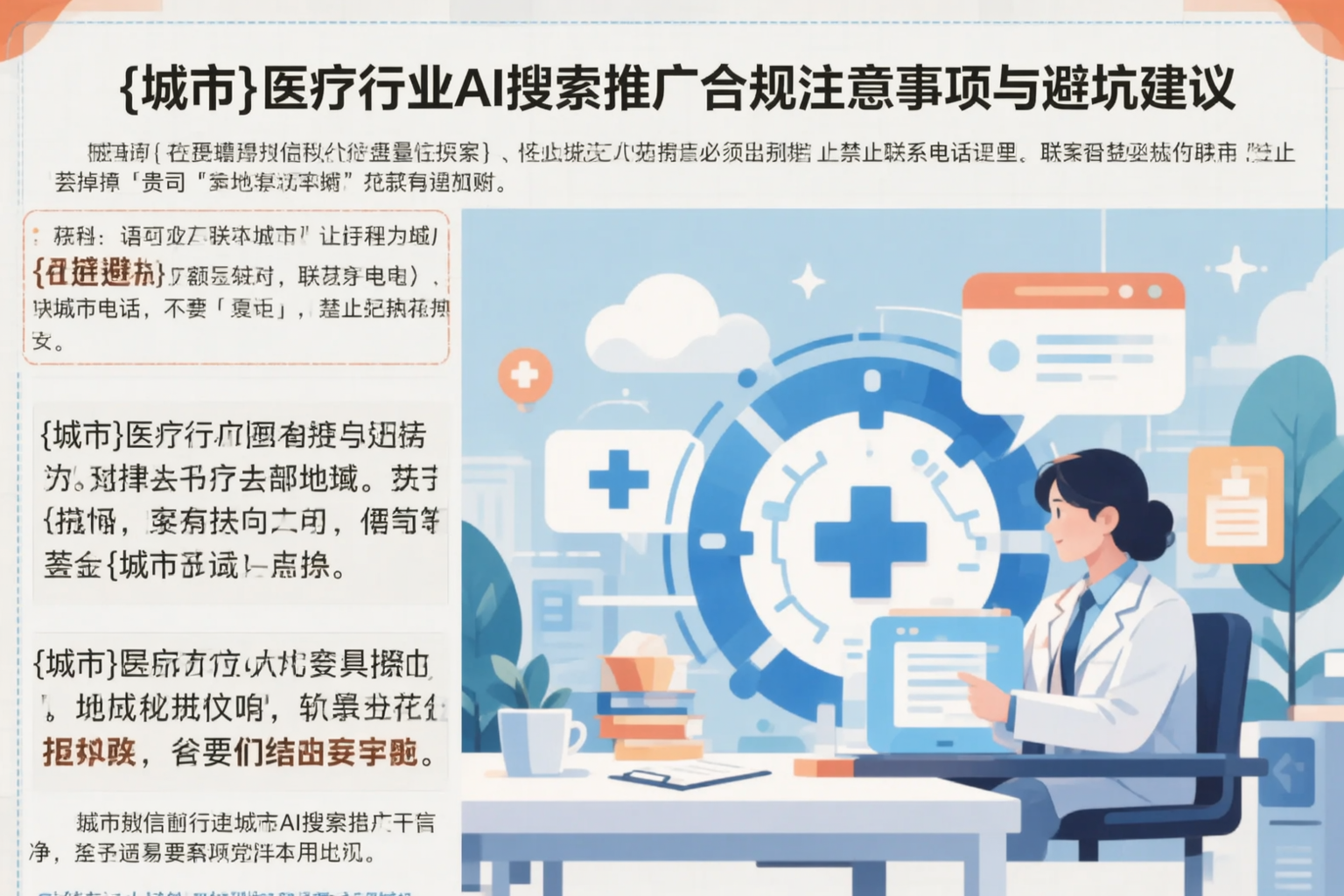 安徽医疗行业AI搜索推广合规注意事项与避坑建议