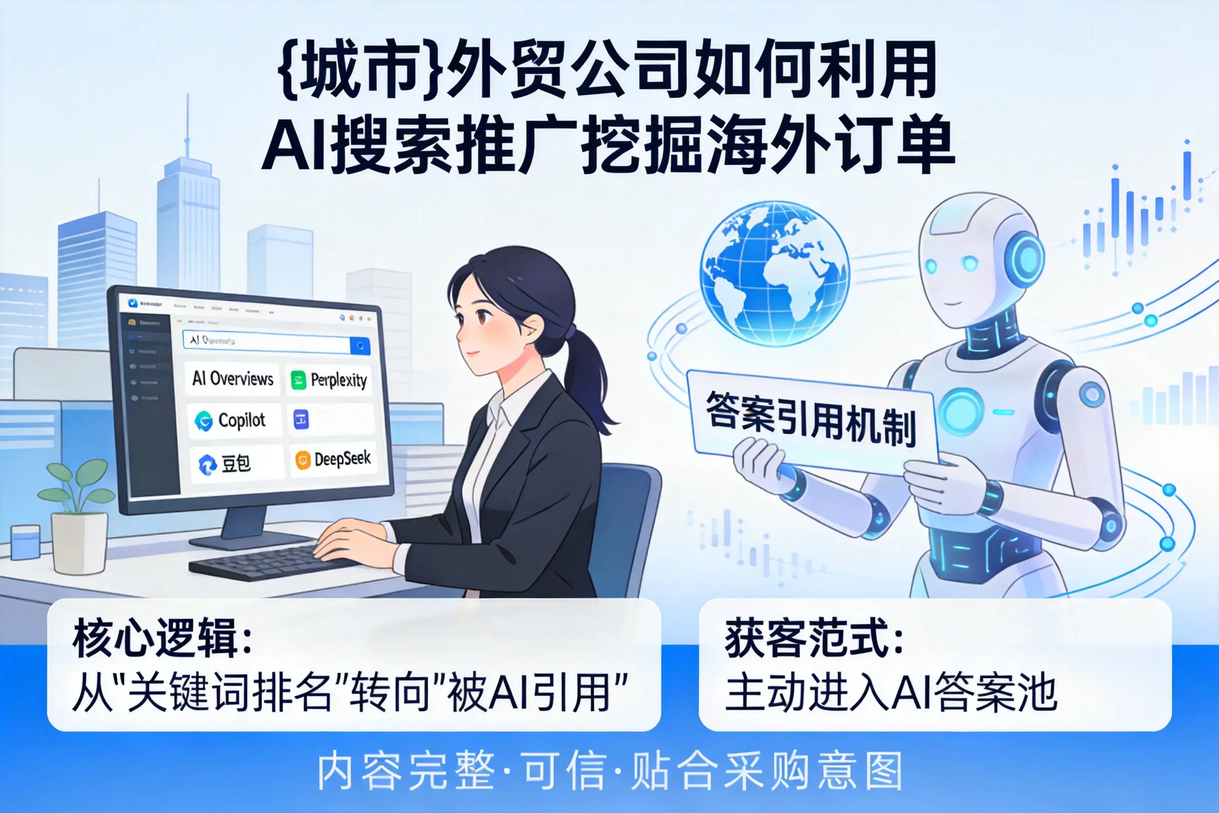 安徽外贸公司如何利用AI搜索推广挖掘海外订单
