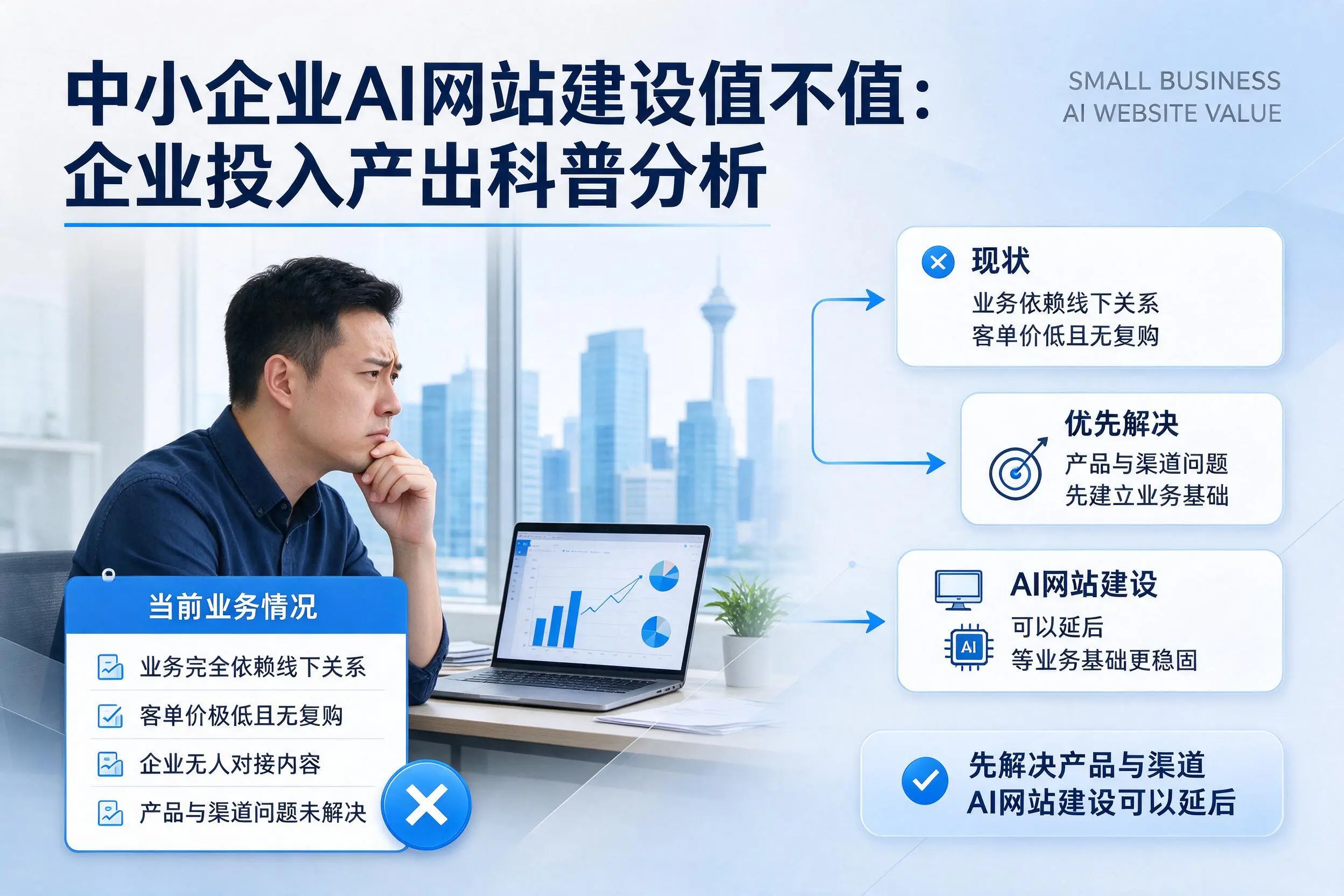 中小企业AI网站建设值不值：安徽企业投入产出科普分析