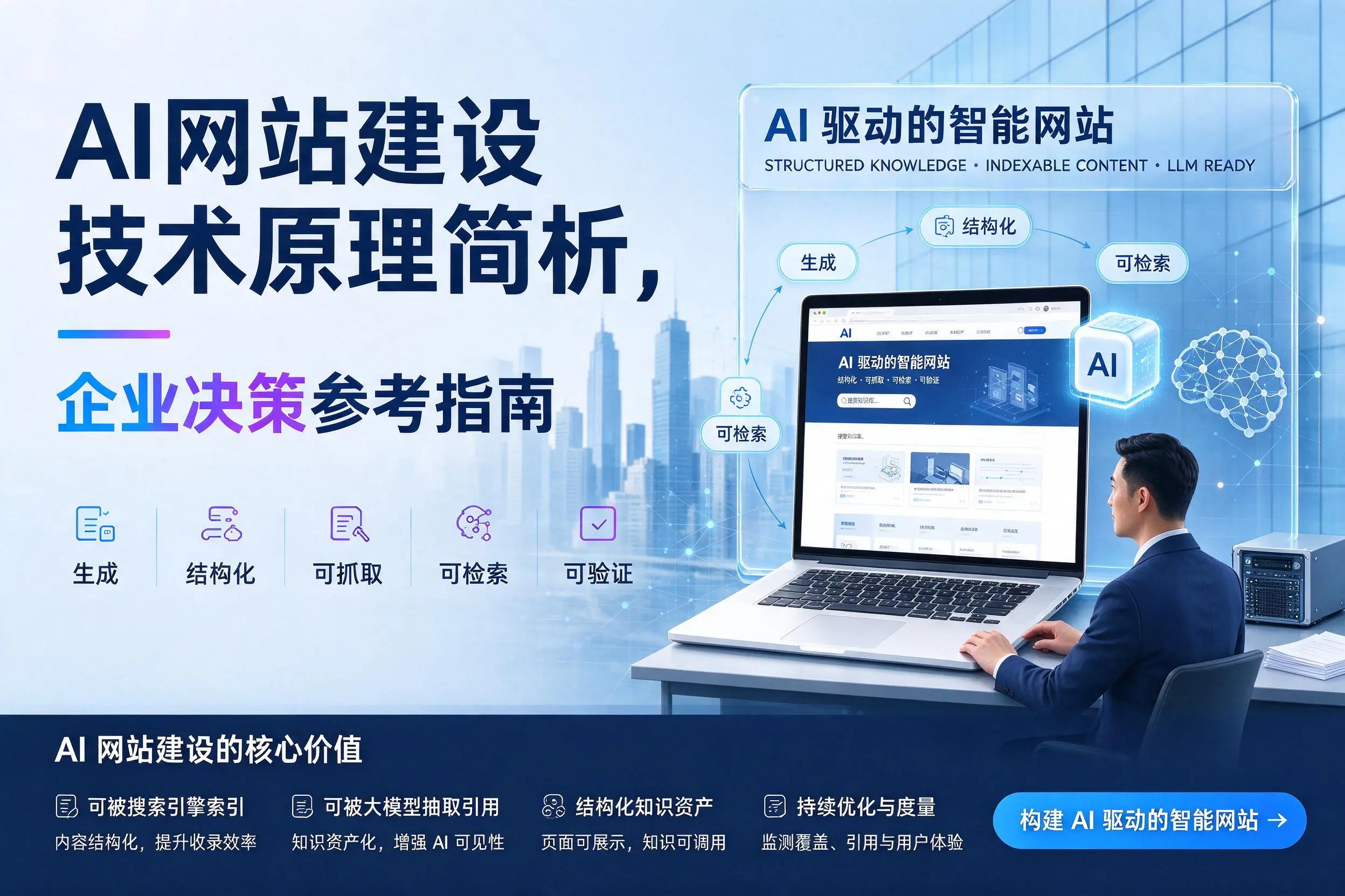 AI网站建设技术原理简析，安徽企业决策参考指南