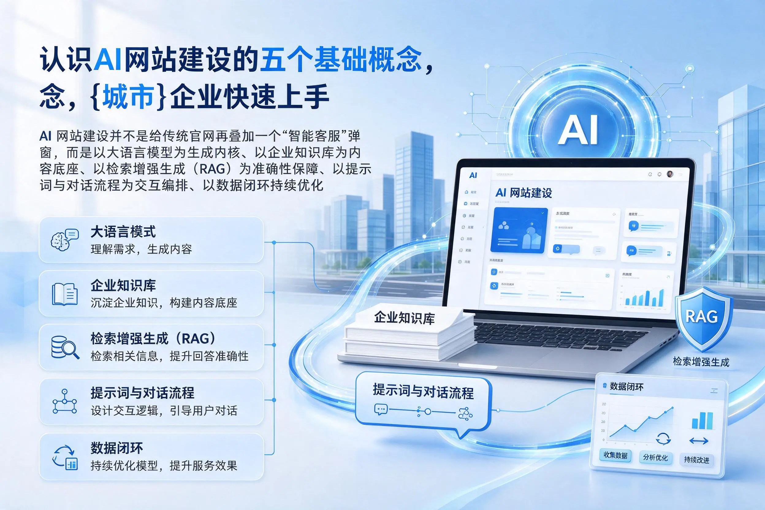认识AI网站建设的五个基础概念，安徽企业快速上手
