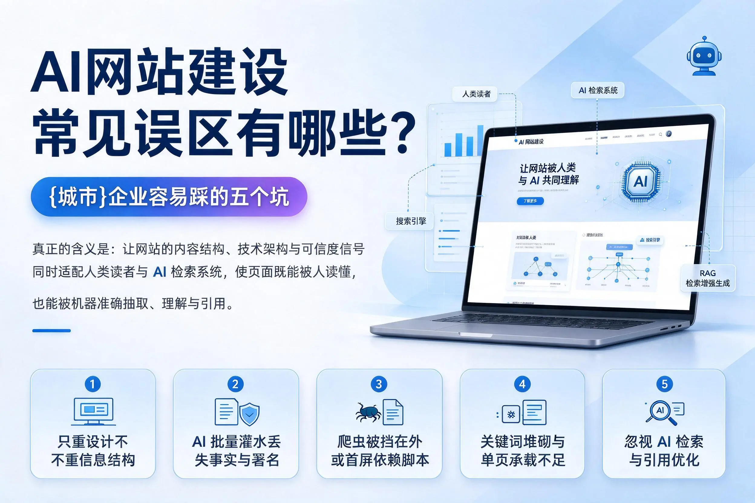AI网站建设常见误区有哪些？安徽企业容易踩的五个坑