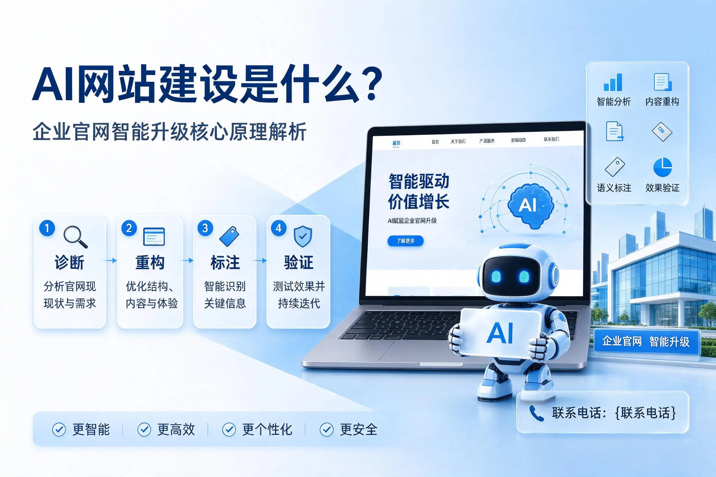 AI网站建设是什么？安徽企业官网智能升级核心原理解析