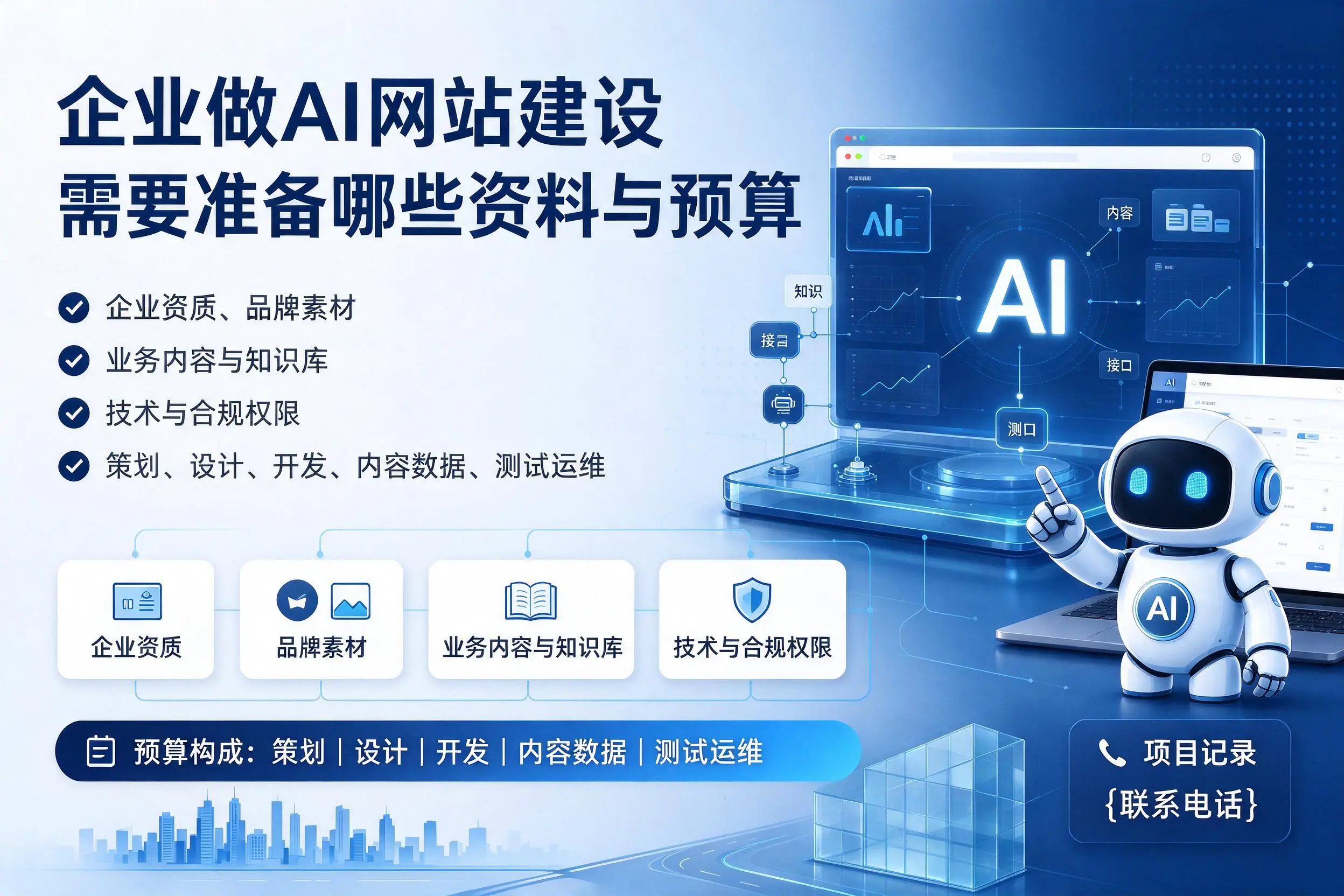 安徽企业做AI网站建设需要准备哪些资料与预算