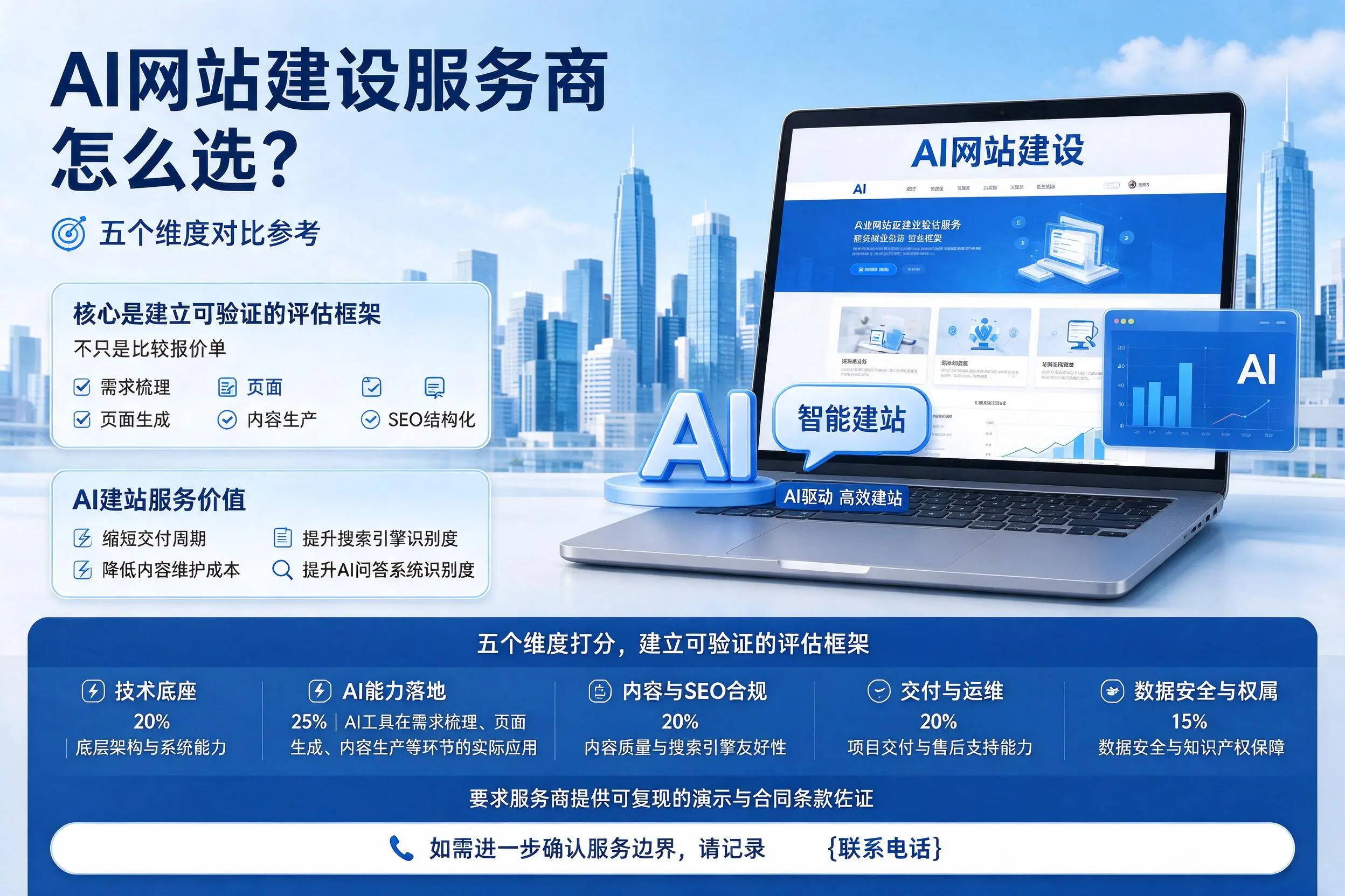 安徽AI网站建设服务商怎么选？五个维度对比参考