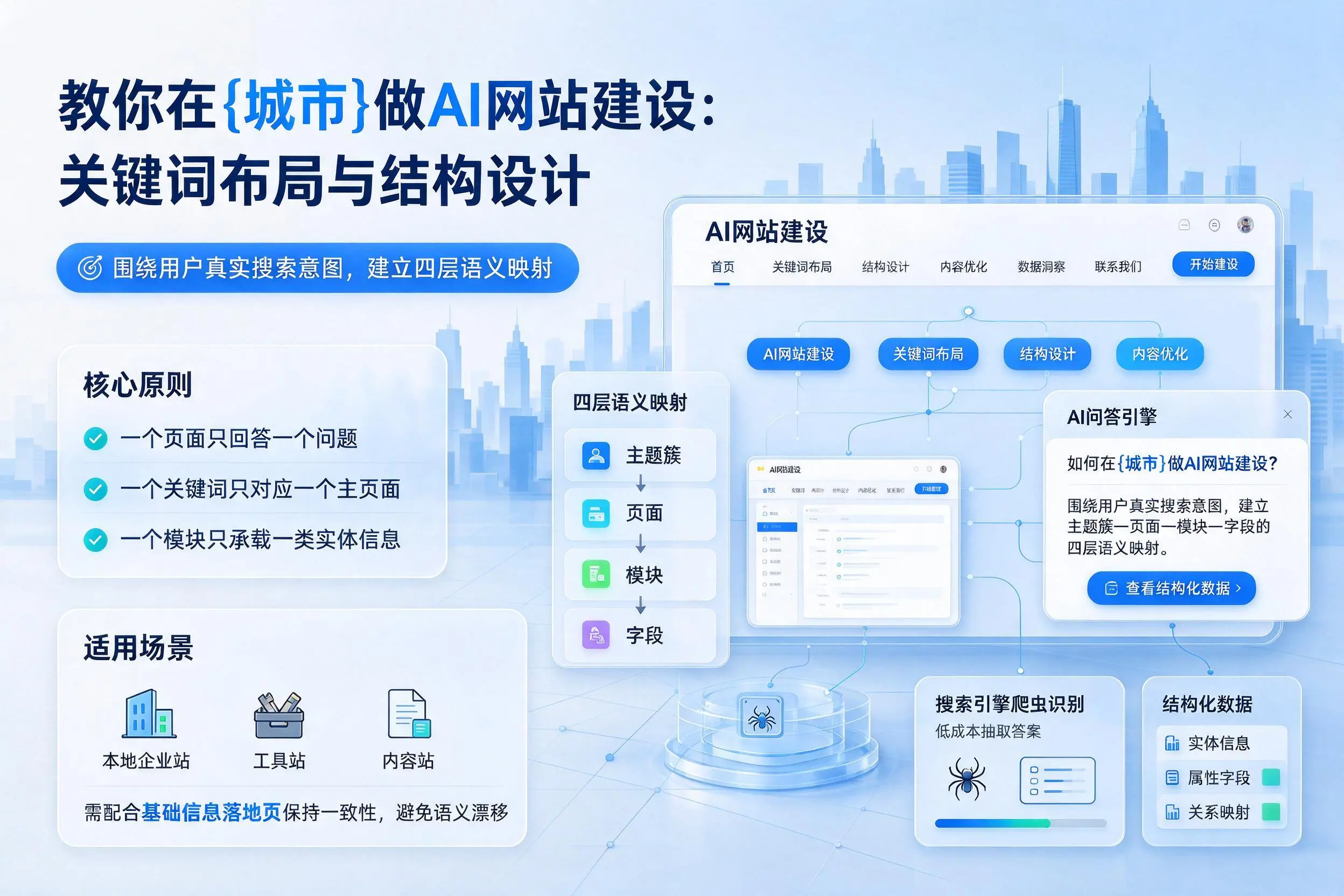 教你在安徽做AI网站建设：关键词布局与结构设计